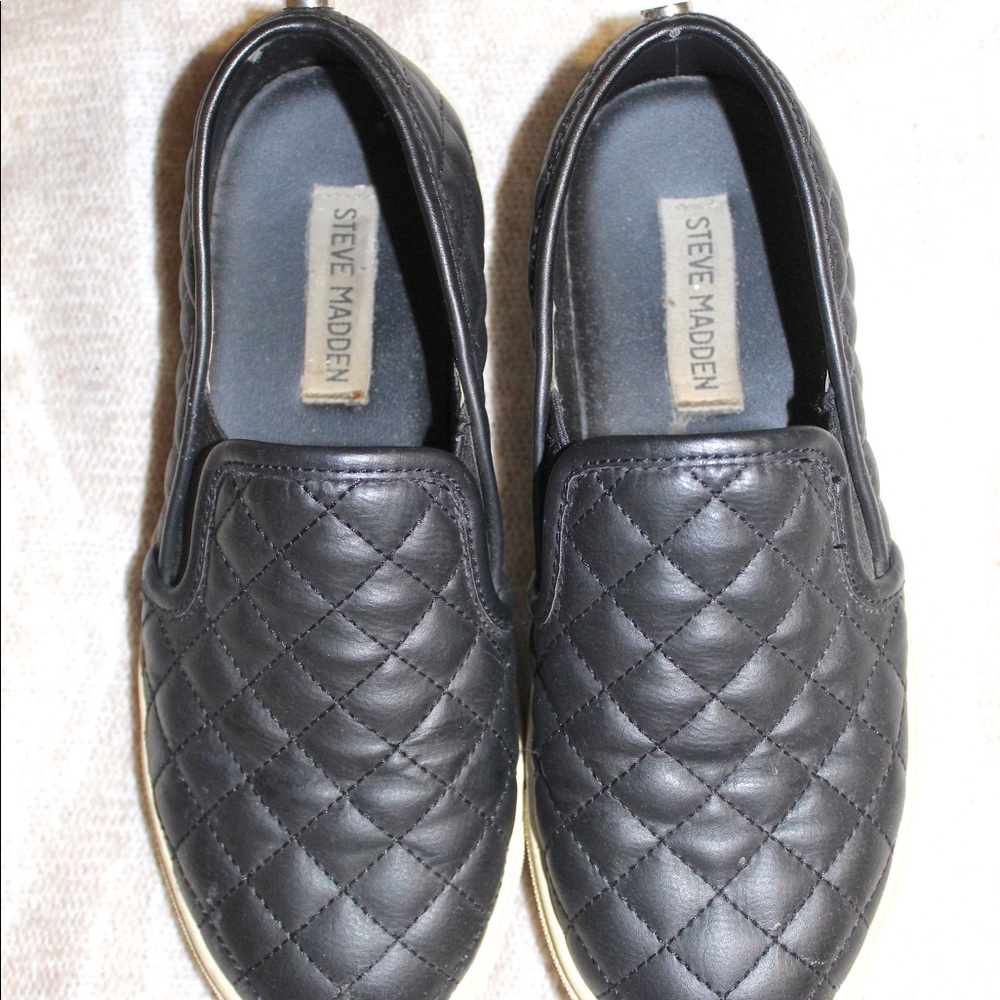 Steve Madden black Ecentrc-q slip on sneakers